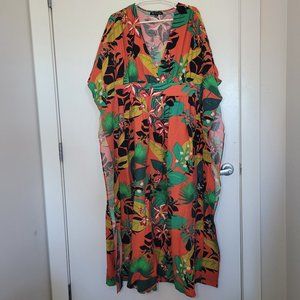 INC International Concepts Tropical Print Kaftan